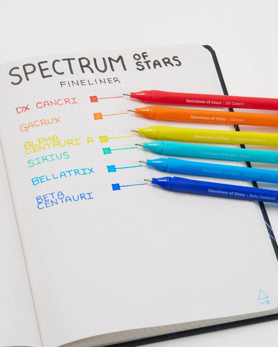 Cognitive Surplus Spectrum of Stars Fineliner Pens Pack