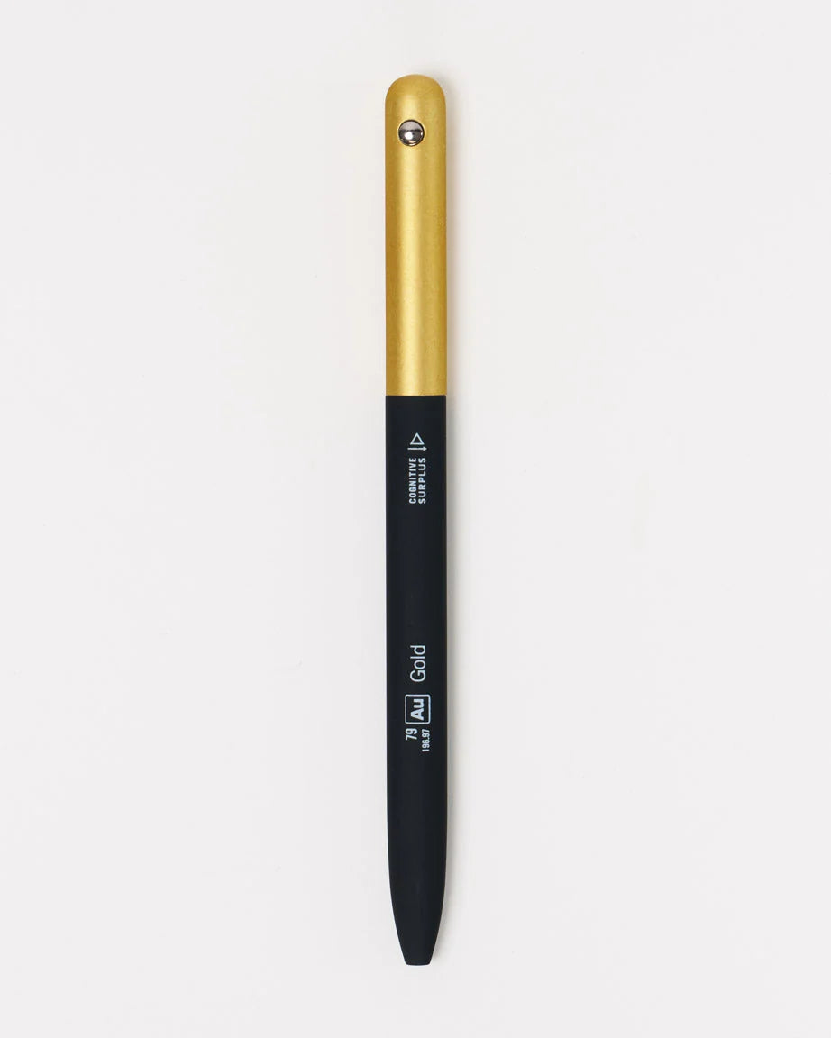 Cognitive Surplus Element Gel Pen Metallic Gold