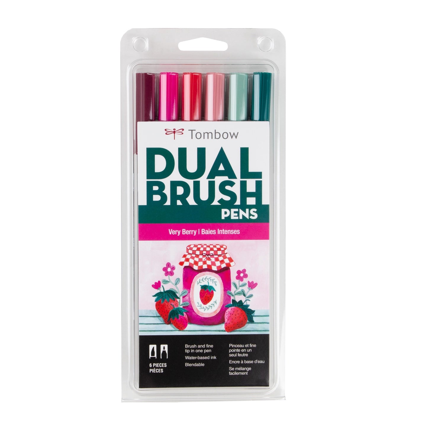 Tombow Dual Brush Pen, 6-Pack Sets