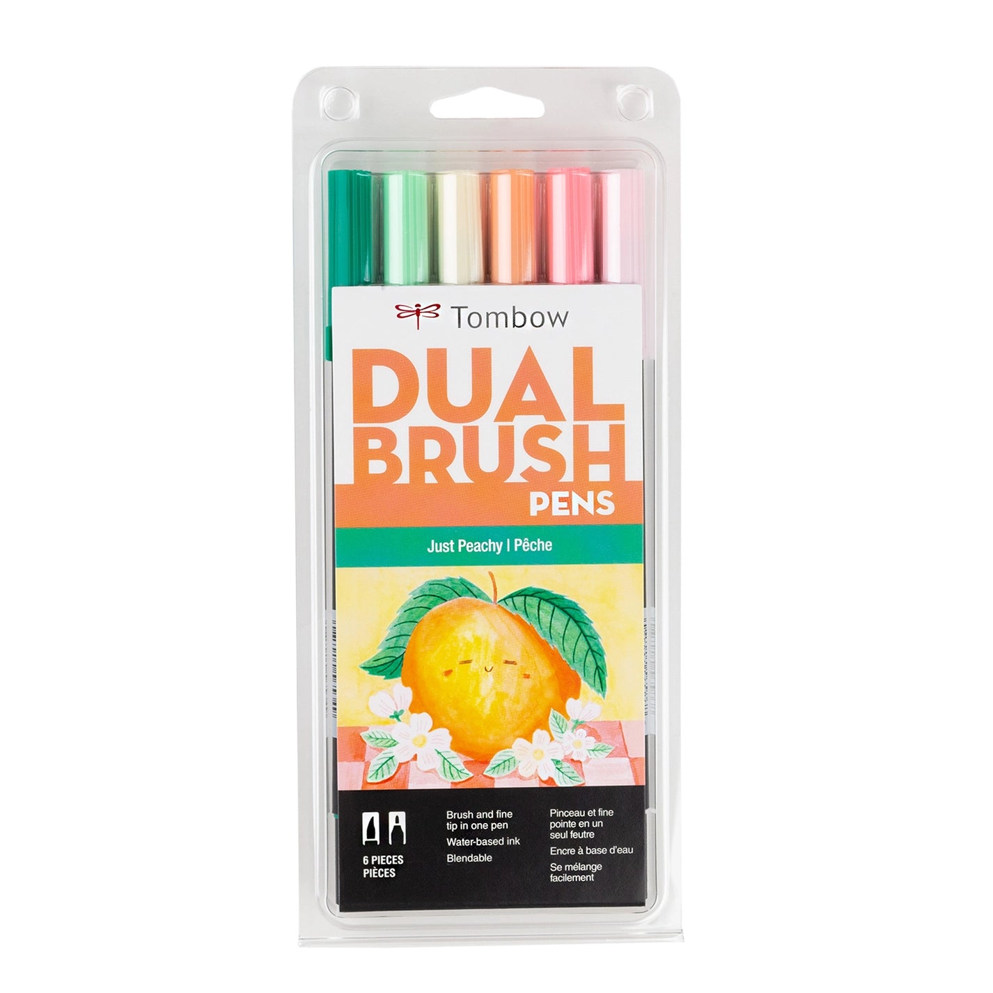 Tombow Dual Brush Pen, 6-Pack Sets