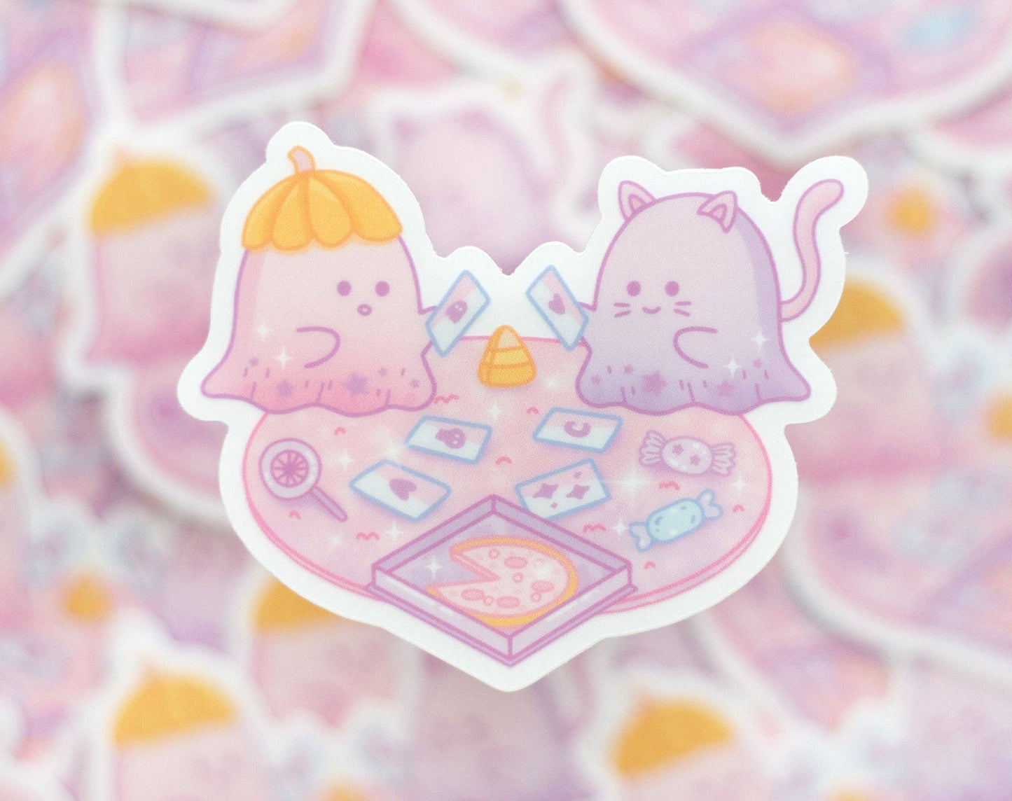 Ghost Game Night Clear Sticker
