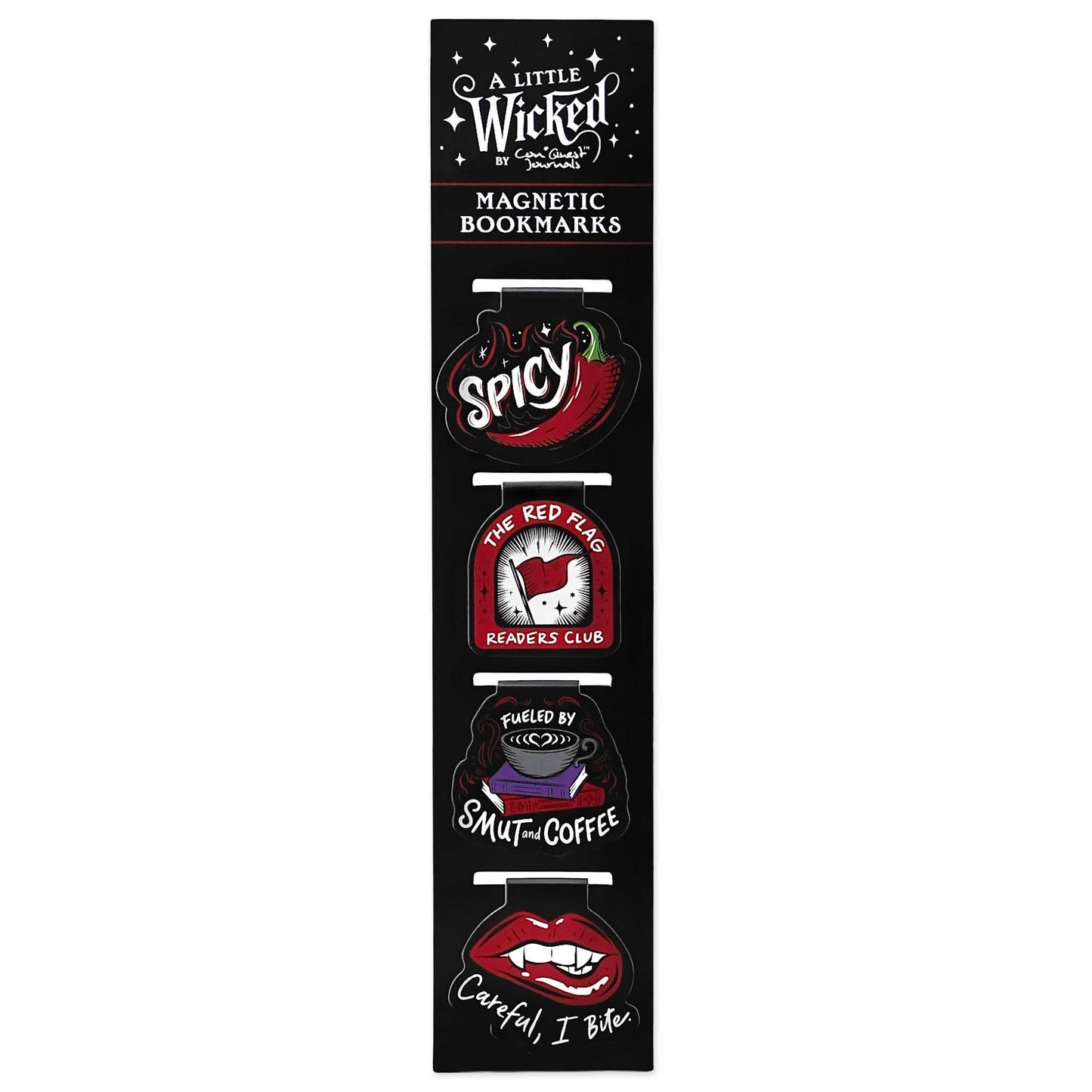 A Little Wicked Magnetic Bookmarks (4-Pack) (Original Artwork) (Original Artwork)