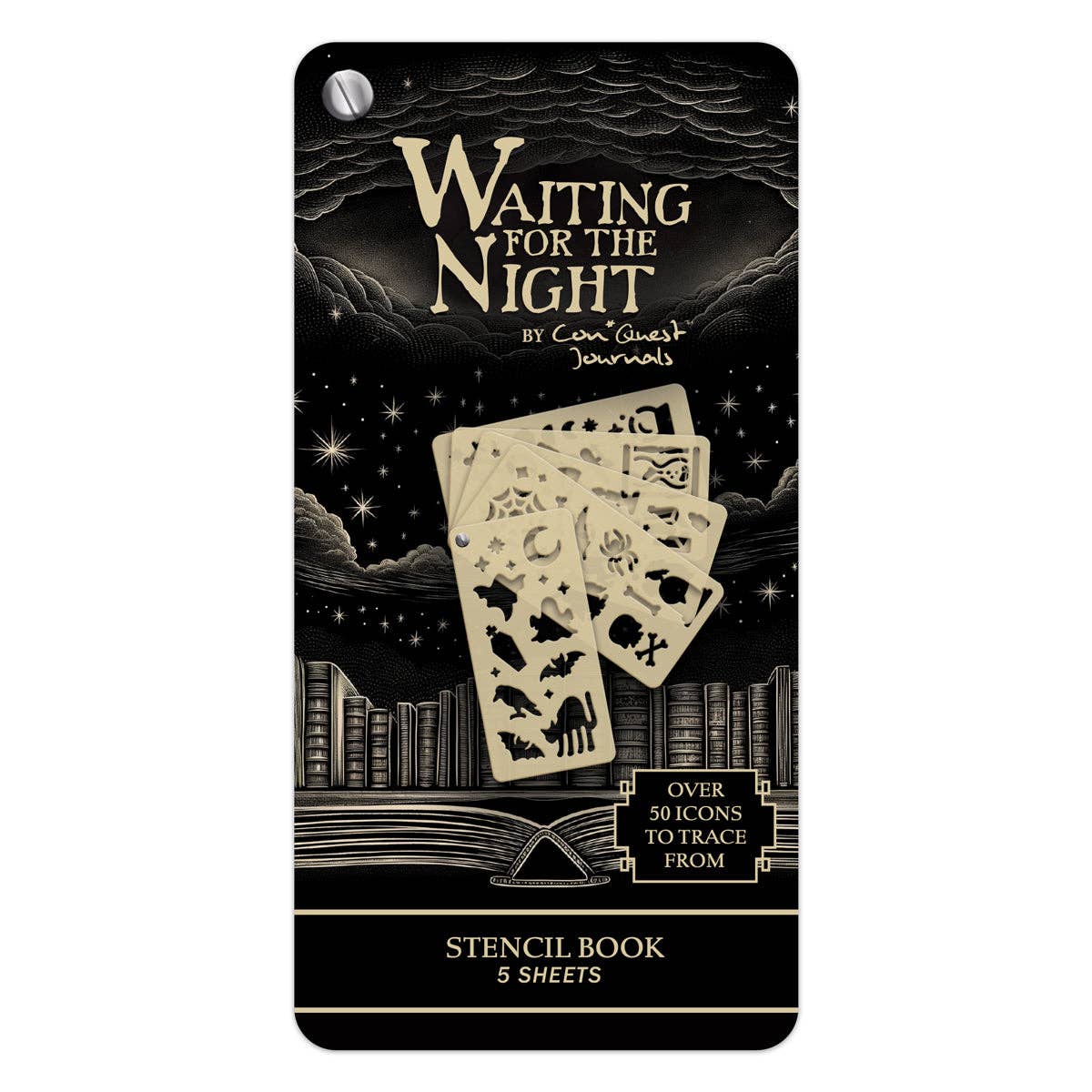 Waiting for the Night Stencil Book (5-Page) (Original Artwork)
