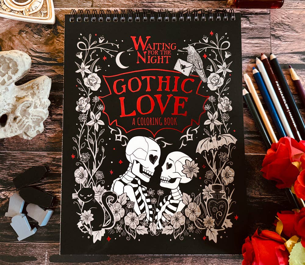 Waiting for the Night Gothic Love Coloring Book (Original Artwork)