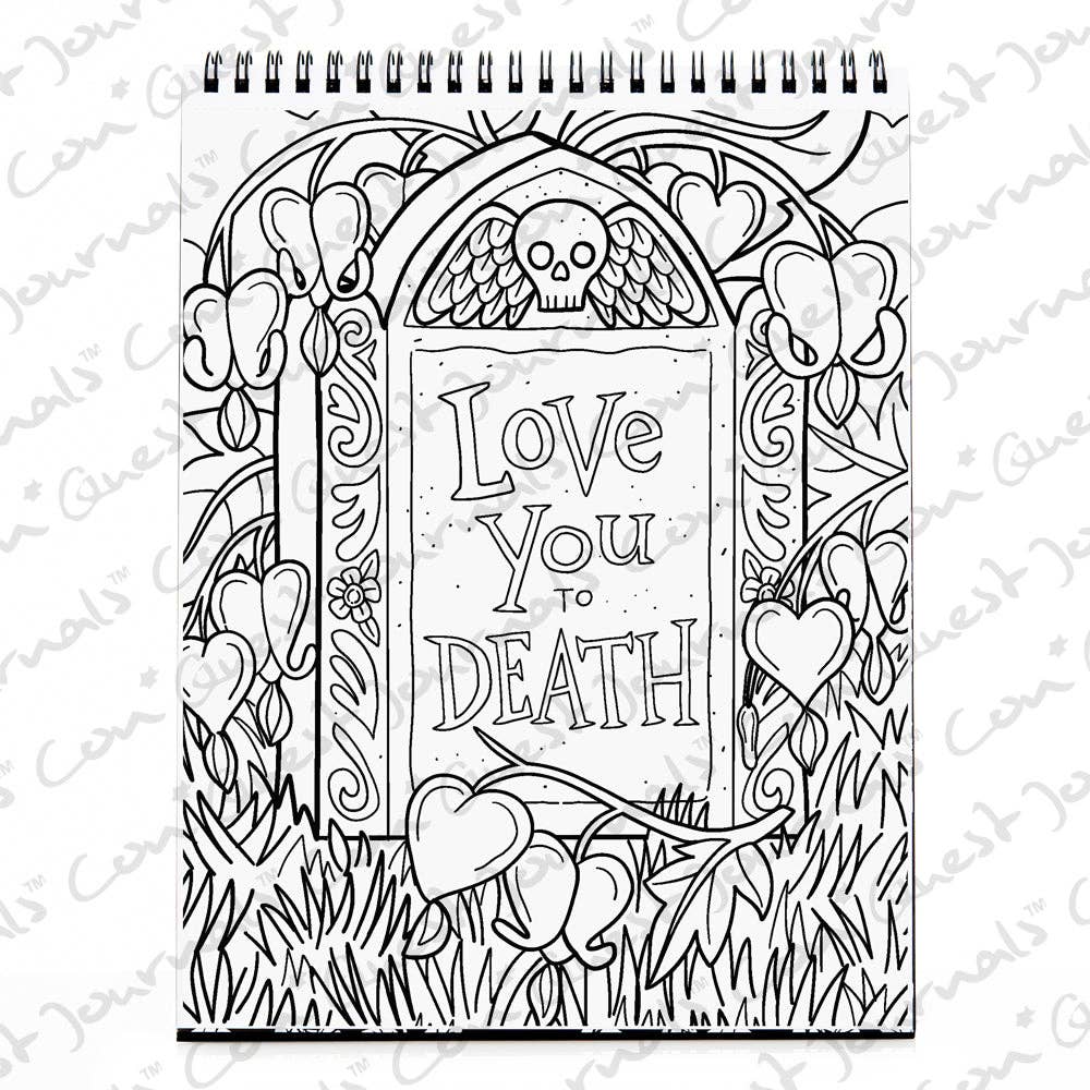 Waiting for the Night Gothic Love Coloring Book (Original Artwork)