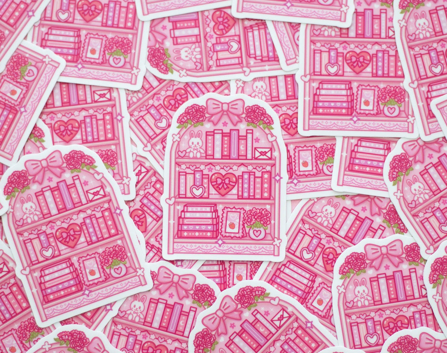 Love Story Book Shelf Sticker