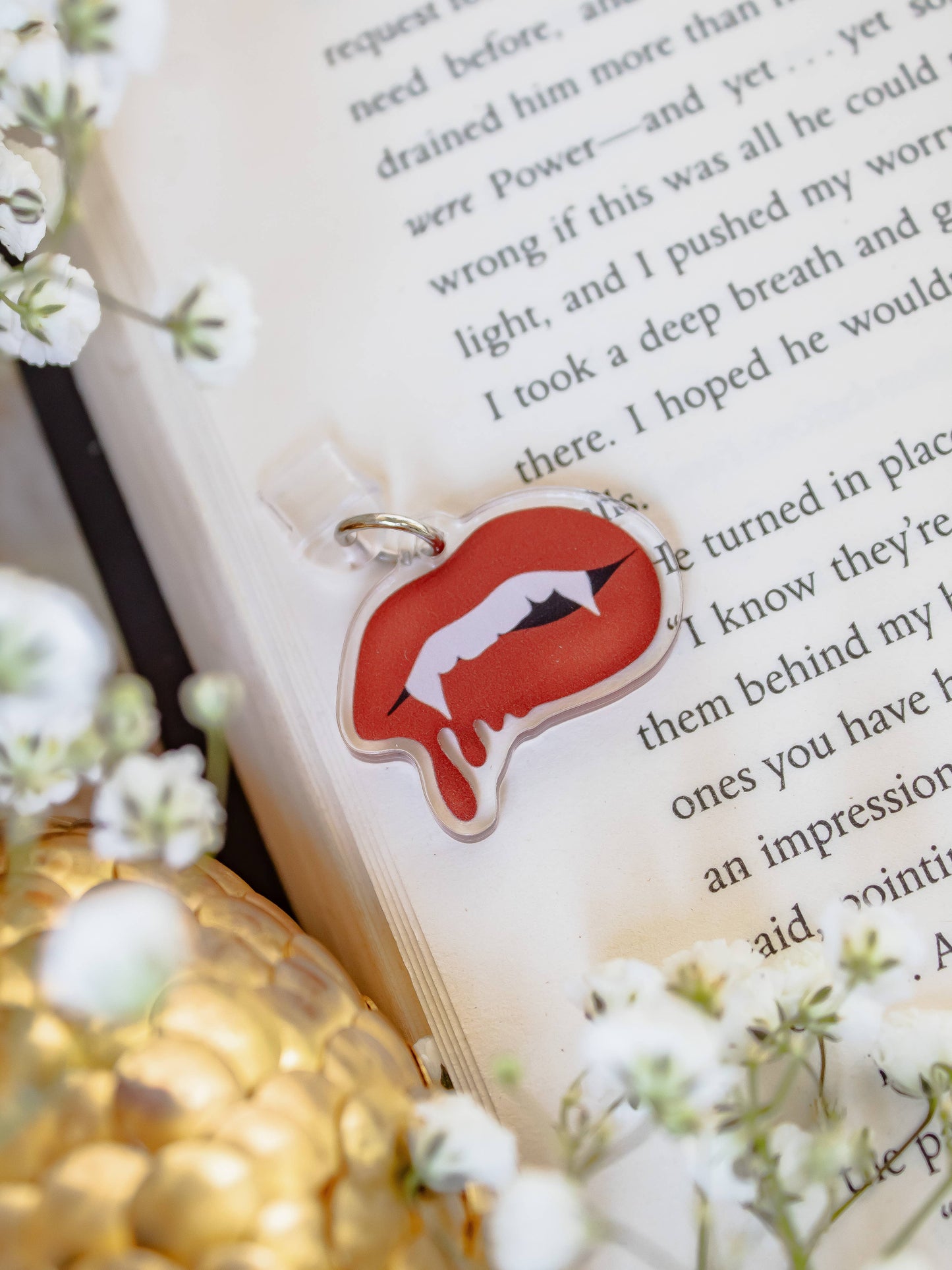 Vampire Bite Acrylic USB-C Dust Plug Kindle Charm