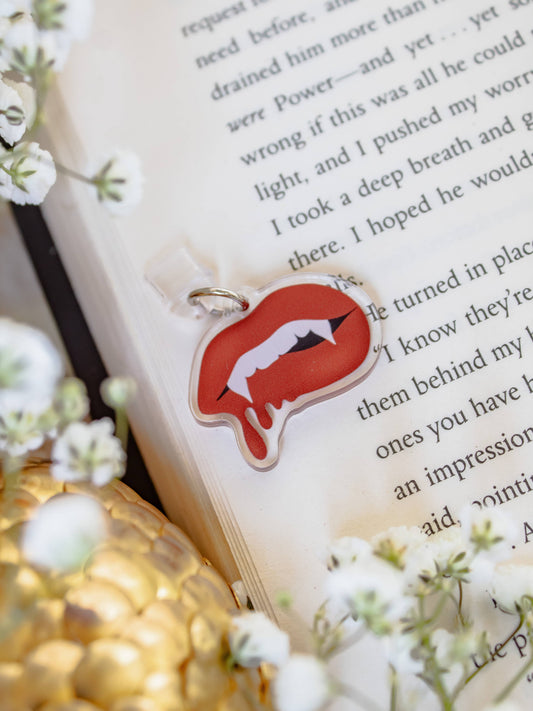 Vampire Bite Acrylic USB-C Dust Plug Kindle Charm