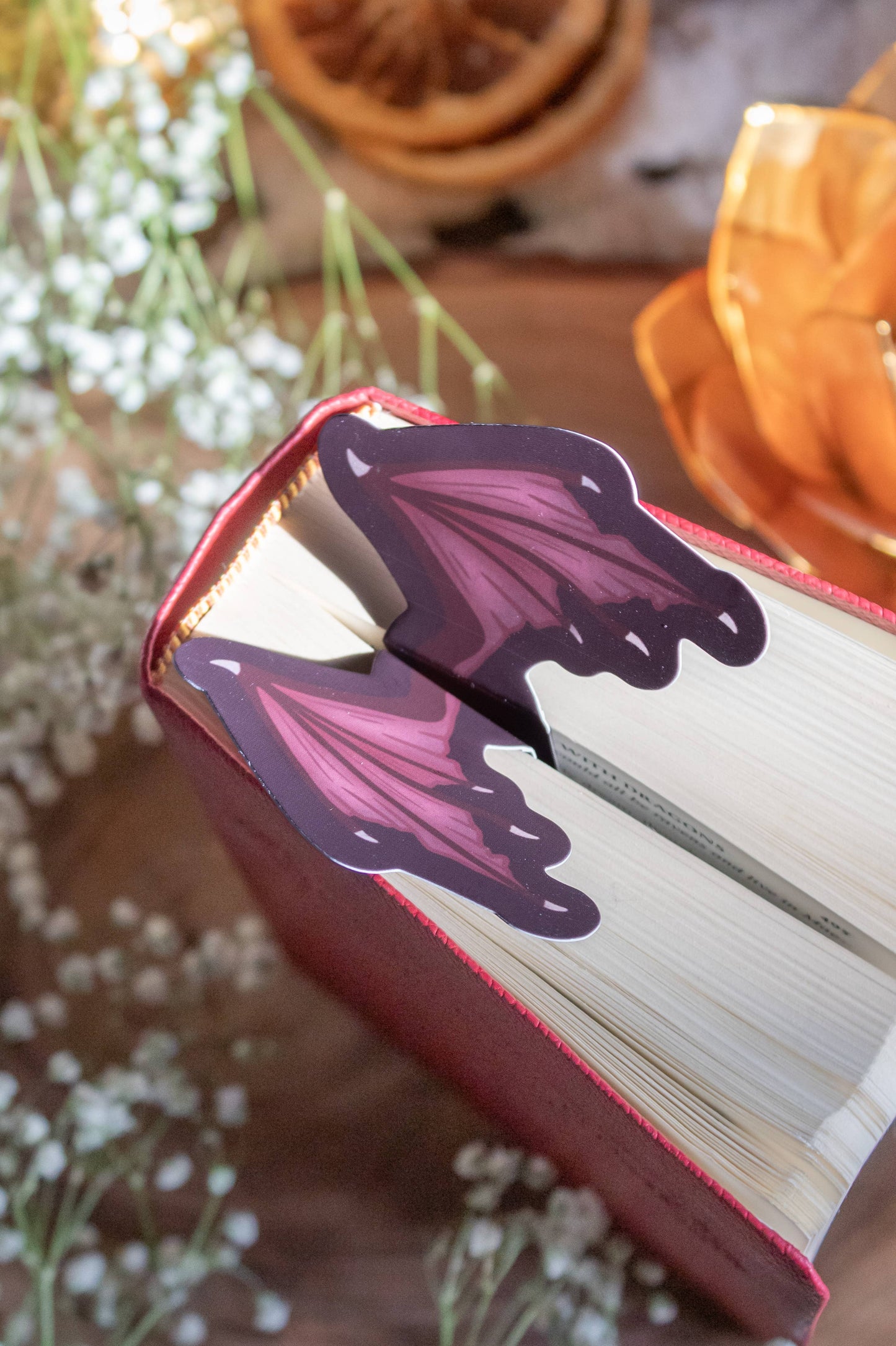 3D Dragon Wings Die-Cut Bookmark