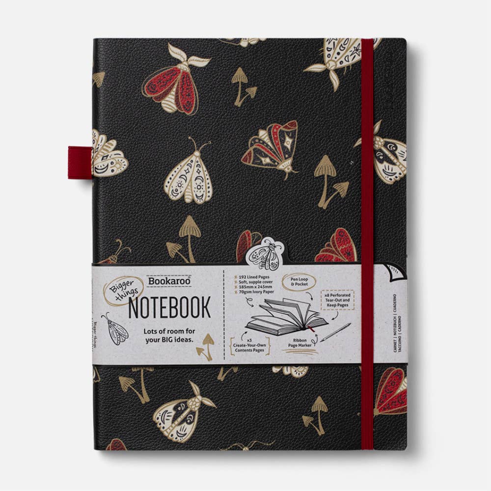 Bookaroo Dark Moth Stationery