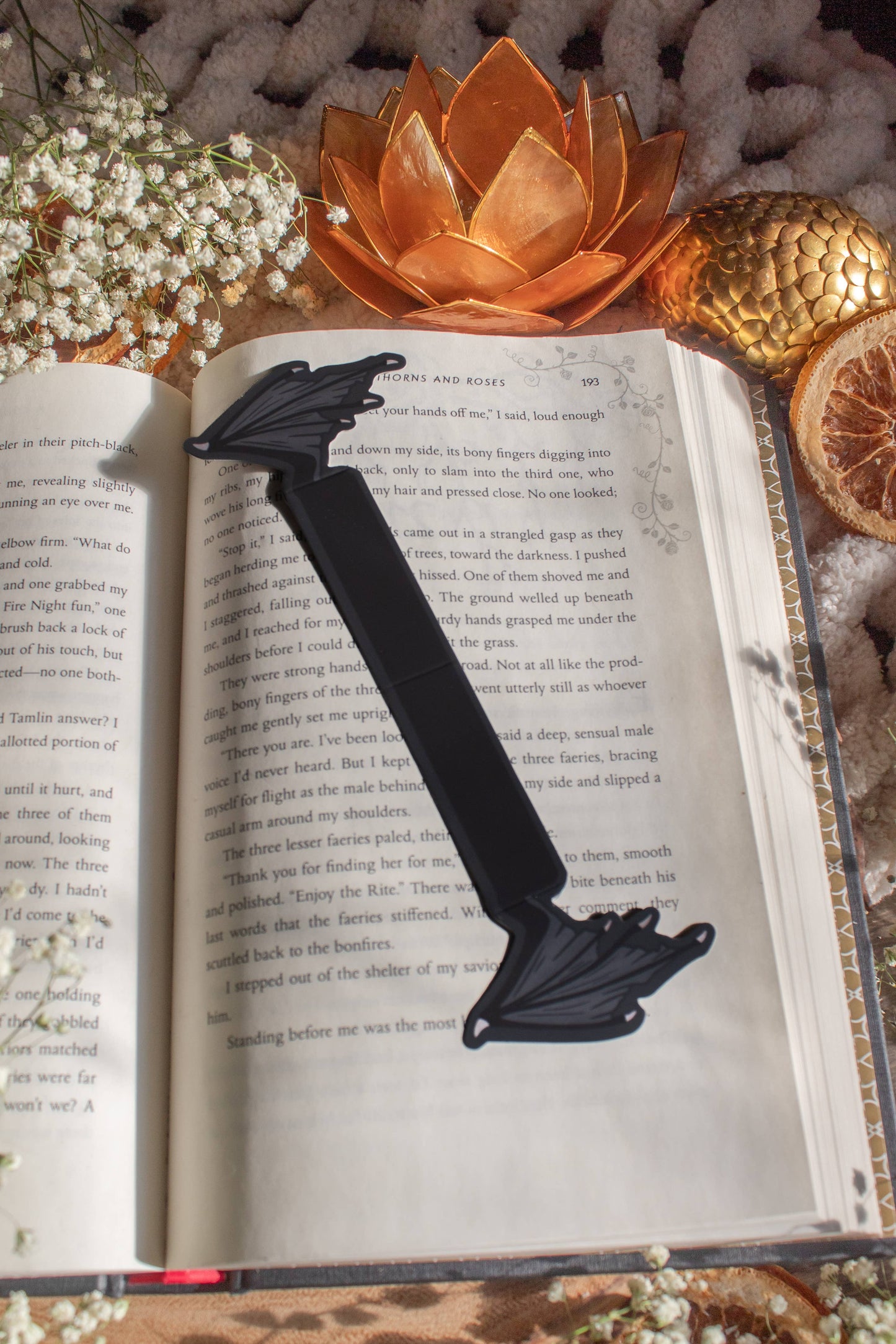 3D Dragon Wings Die-Cut Bookmark