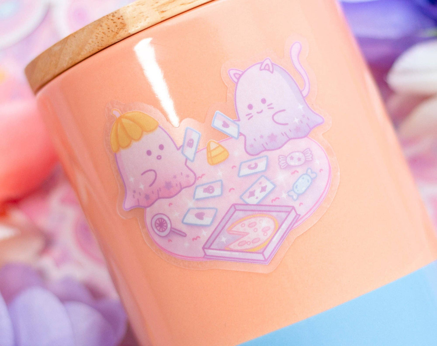 Ghost Game Night Clear Sticker