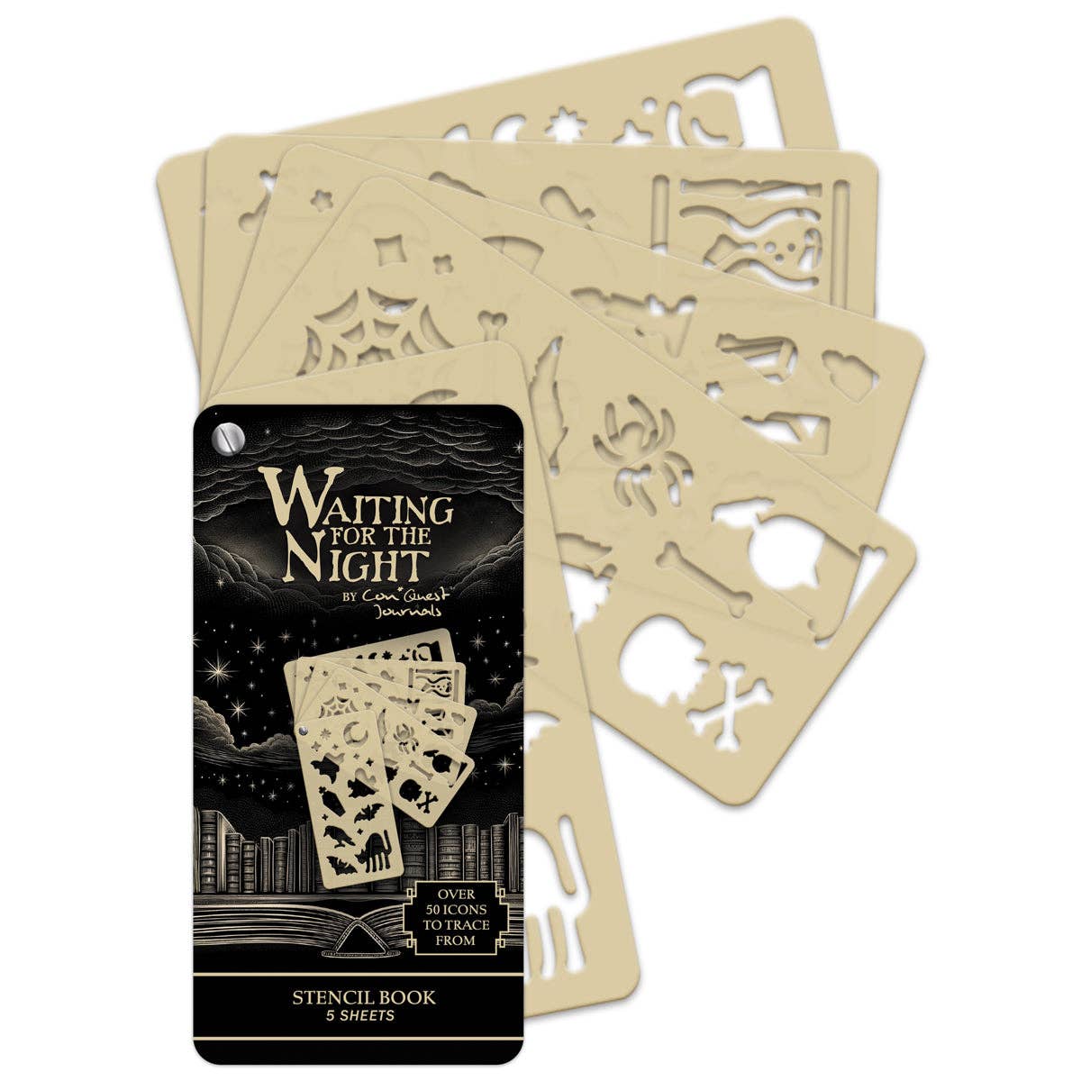 Waiting for the Night Stencil Book (5-Page) (Original Artwork)