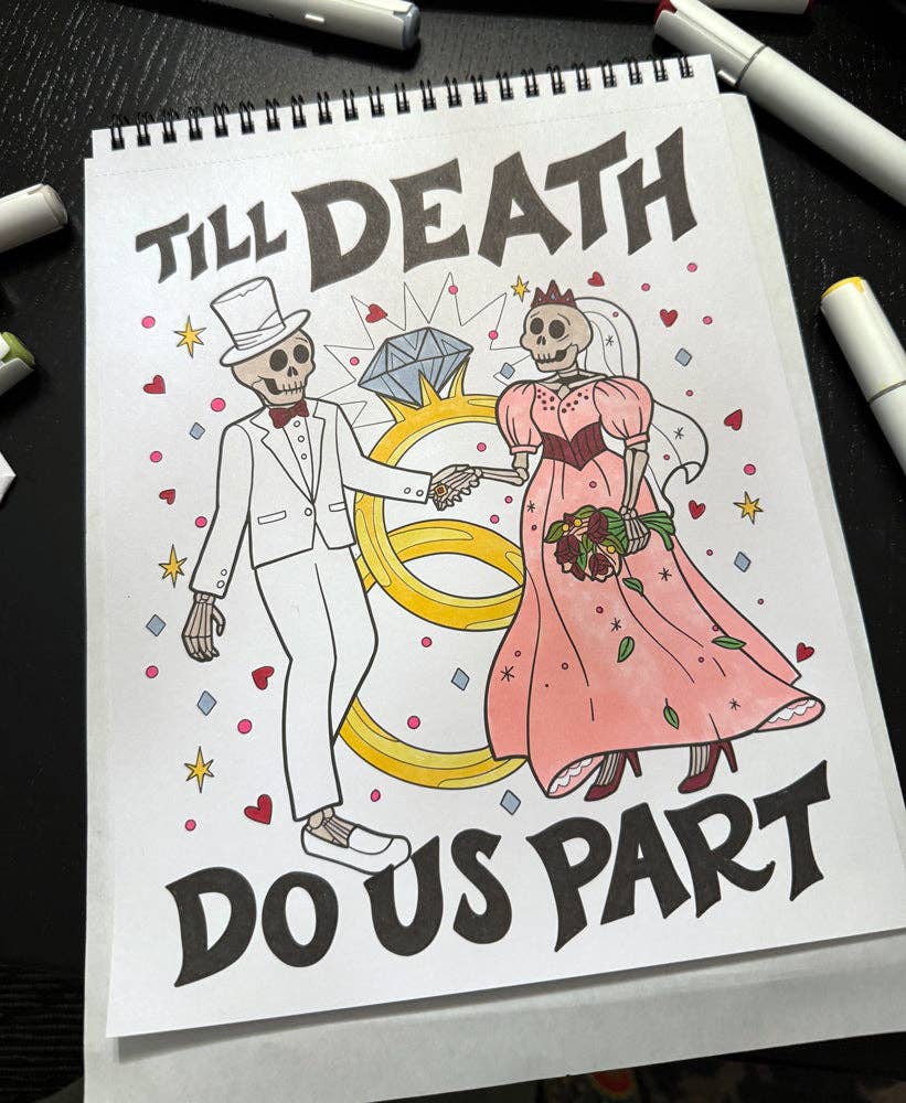 Waiting for the Night Gothic Love Coloring Book (Original Artwork)