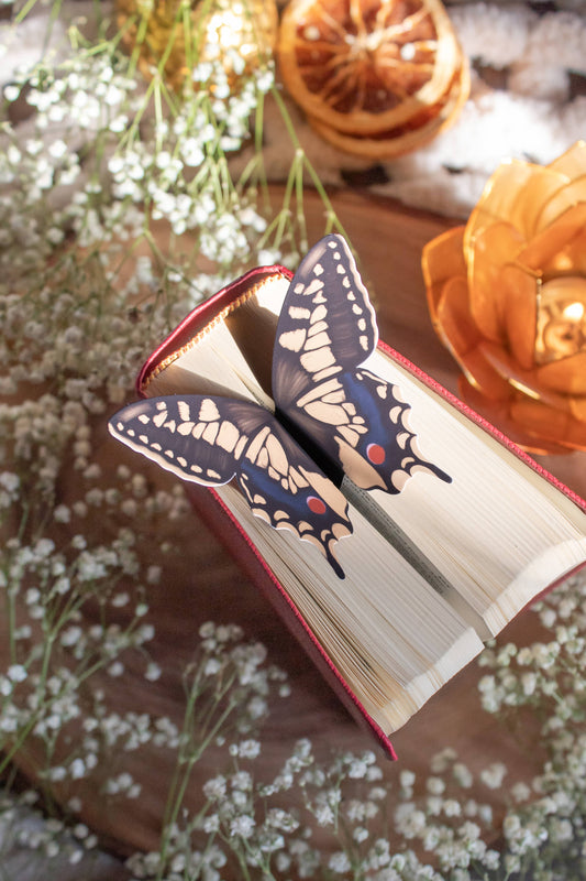 3D Swallowtail Butterfly Wings Die-Cut Bookmark