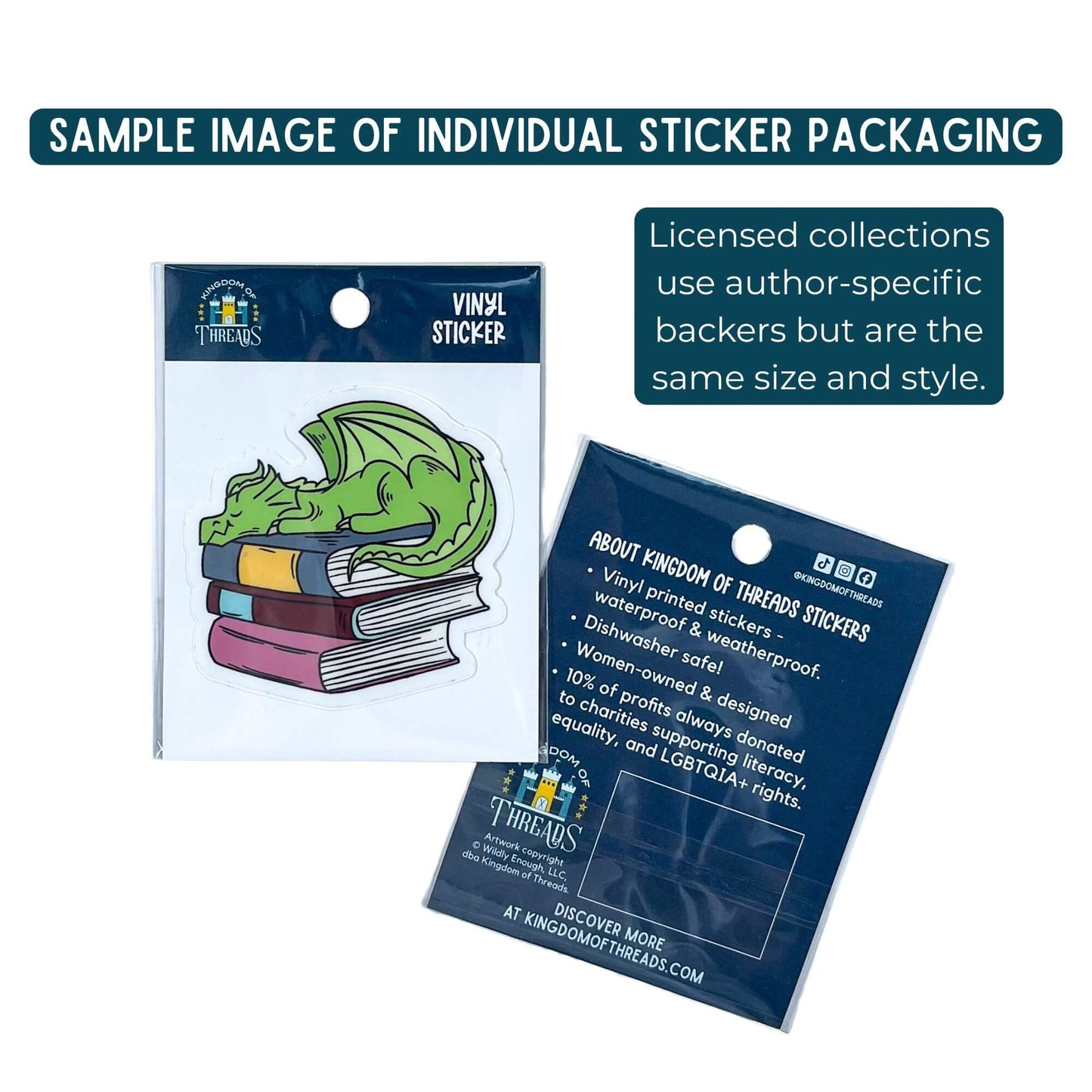 Fantasy Book Club Ticket Sticker