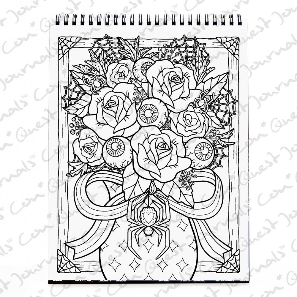 Waiting for the Night Gothic Love Coloring Book (Original Artwork)