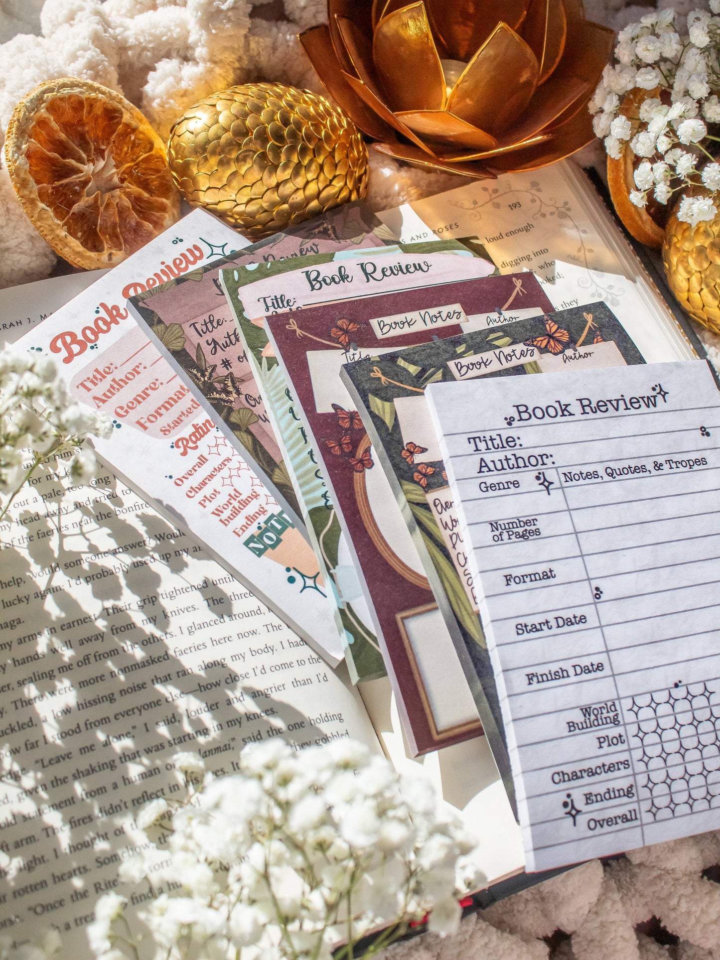 4x6 Book Review Post-it Notepad | Fantasy Reader